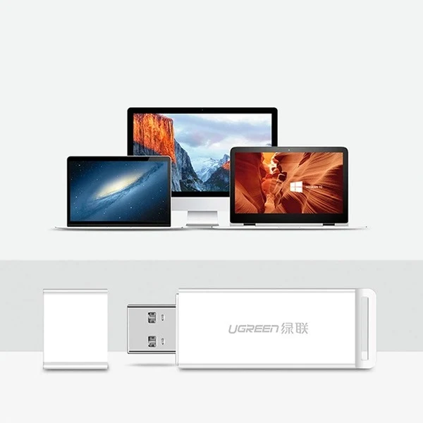 UGreen USB 3.0 Card Reader For TF/SD (White) (CM104/40753)
