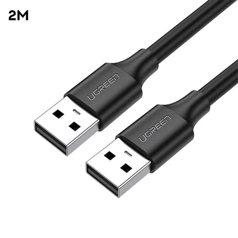 UGreen USB 2.0 A Male To Male Cable (Black) (0.5m, 1.5m, 2m)