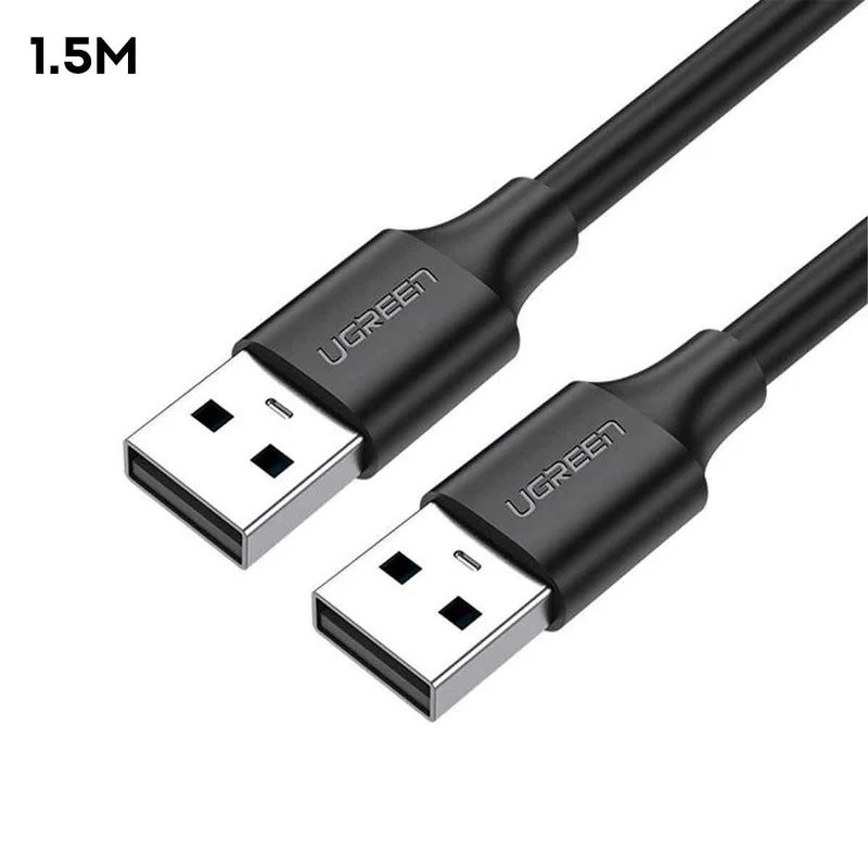UGreen USB 2.0 A Male To Male Cable (Black) (0.5m, 1.5m, 2m)