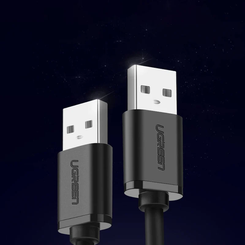 UGreen USB 2.0 A Male To Male Cable (Black) (0.5m, 1.5m, 2m)