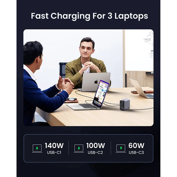 UGreen Nexode 300W 5-Port PD GAN Fast Charger (Black) (CD333/90872B)