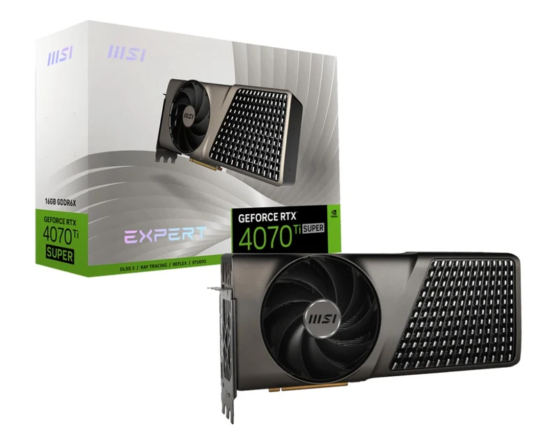 MSI GeForce RTX 4070 Ti Super 16GB Expert GDDR6X Graphics Card