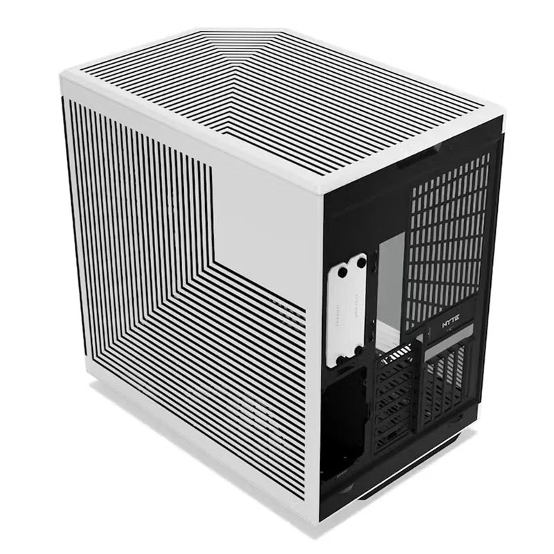 Hyte Y70 Touch LCD Dual Chamber Mid-Tower ATX Modern Aesthetic Case (Snow White, Black, Black/White, Black/Red)
