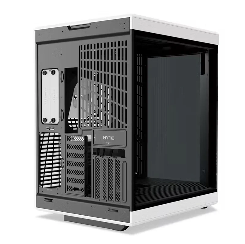 Hyte Y70 Touch LCD Dual Chamber Mid-Tower ATX Modern Aesthetic Case (Snow White, Black, Black/White, Black/Red)