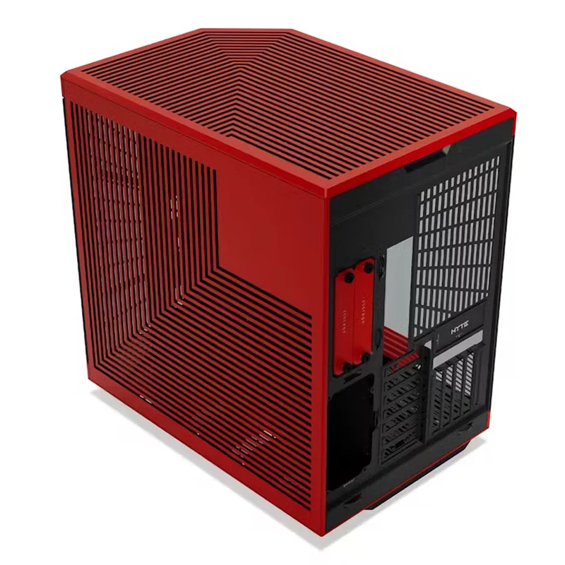 Hyte Y70 Touch LCD Dual Chamber Mid-Tower ATX Modern Aesthetic Case (Snow White, Black, Black/White, Black/Red)