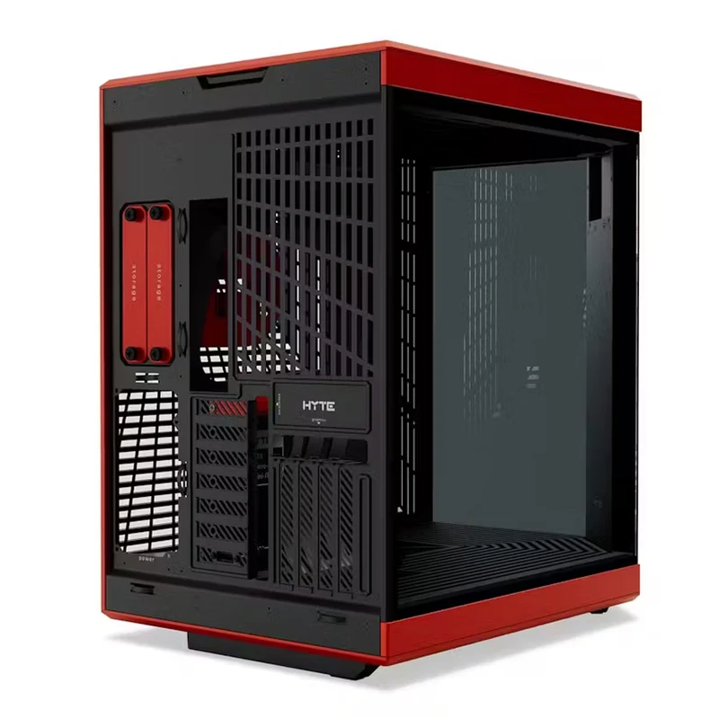 Hyte Y70 Touch LCD Dual Chamber Mid-Tower ATX Modern Aesthetic Case (Snow White, Black, Black/White, Black/Red)
