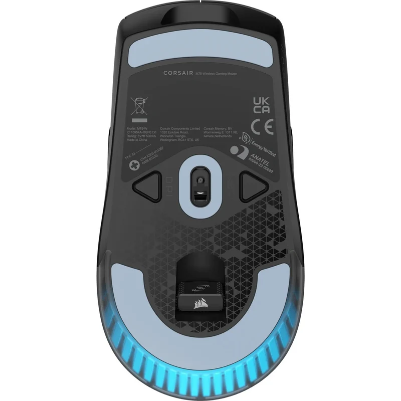 Corsair M75 Wireless Lightweight RGB Gaming Mouse (Black, White)