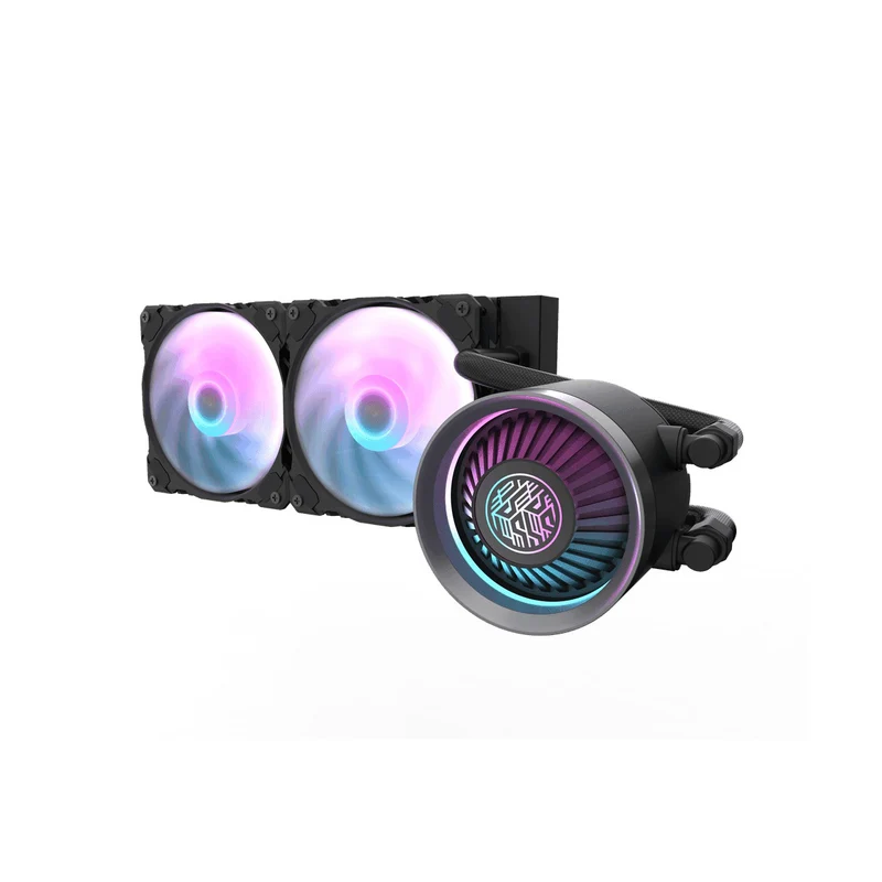 Darkflash Nebula DN-240 RGB All-In-One 240mm Liquid CPU Cooler (Black, White)