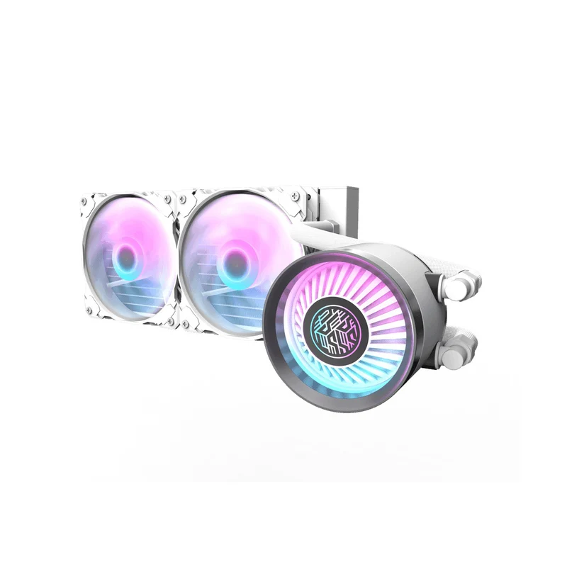 Darkflash Nebula DN-240 RGB All-In-One 240mm Liquid CPU Cooler (Black, White)