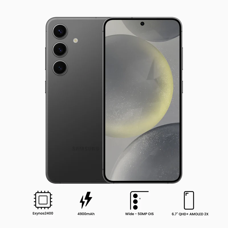 Samsung Galaxy S24+ SM-S926B/Ds | 512GB+12GB RAM | 5G/4G/3G/2G + Wi-fi + Bluetooth | 6.7" QHD + (3120x1440) Dynamic Amoled 2X | Android 14 | Exynos2400 | 50MP + 12MP | 4900mAh (Marble Gray, Onyx Black)