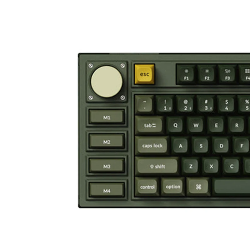Keychron Q3 Pro QMK/Via TKL Fully Assembled Knob (Special Ed.) RGB Backlit Hot-Swappable Wireless Custom Mechanical Keyboard - Olive Green (K Pro Banana Switch) (Q3P-W4)