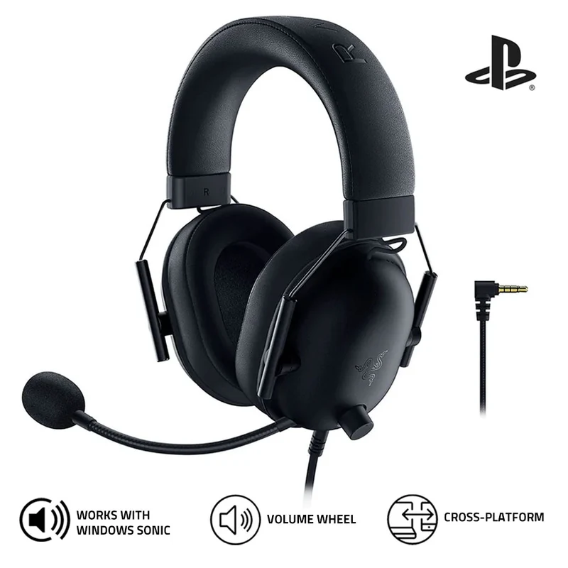 Razer Blackshark V2 X Wired Console Esports Headset For PlayStation (Black)