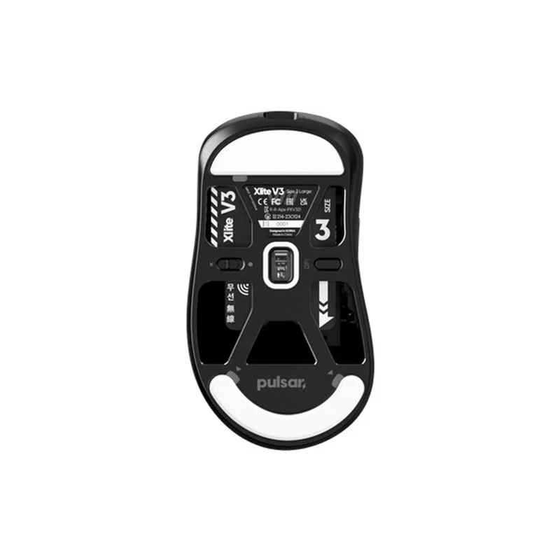 Pulsar Xlite V3 Wireless Gaming Mouse Size 3 (Black, White)