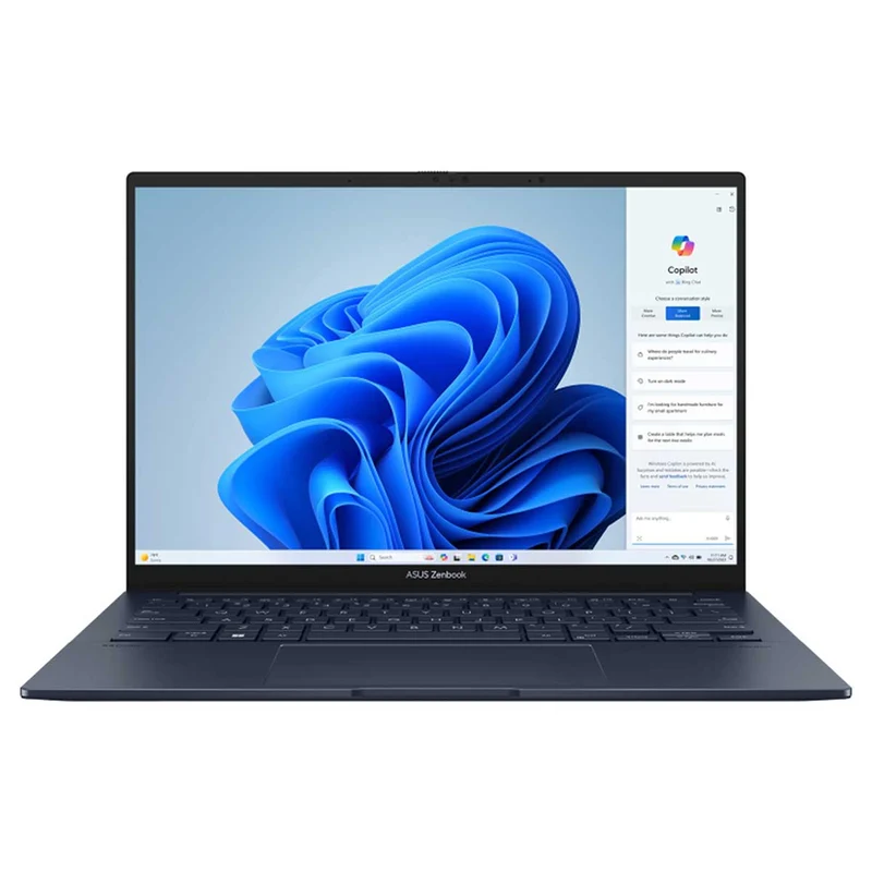 Asus Zenbook 14 OLED UX3405MA-PP677WS Laptop (Ponder Blue) | 14" 3K (2880x1800) OLED 120Hz | i7-Ultra 155H | 16GB RAM | 1TB SSD | Intel Arc | Windows 11 Home | MS Office Home & Student 2021 | Sleeve