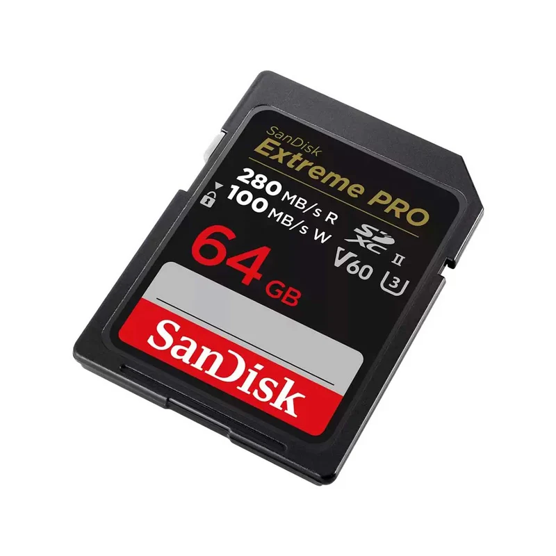 Sandisk Extreme Pro 280MB/S SDXC UHS-II Card (64GB, 128GB)