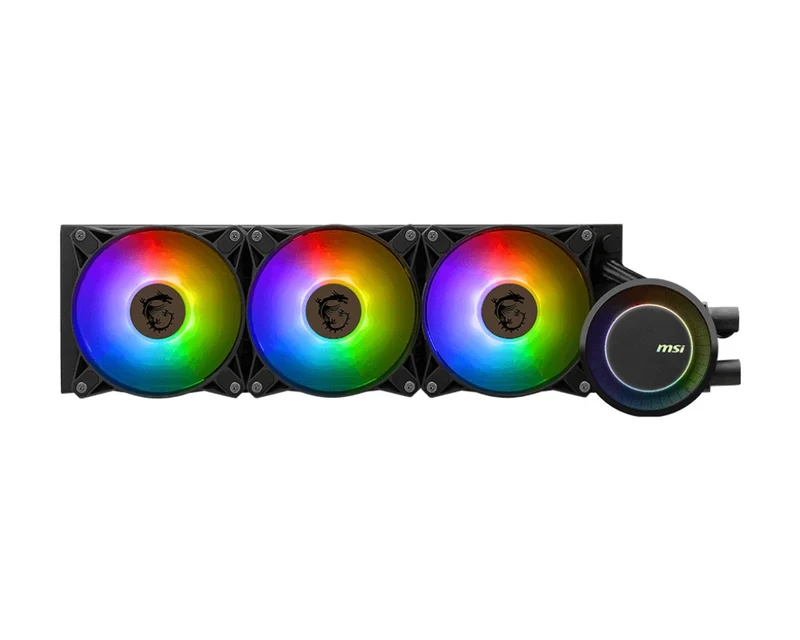 MSI MAG Coreliquid E360 ARGB CPU Liquid Cooler (Black, White)