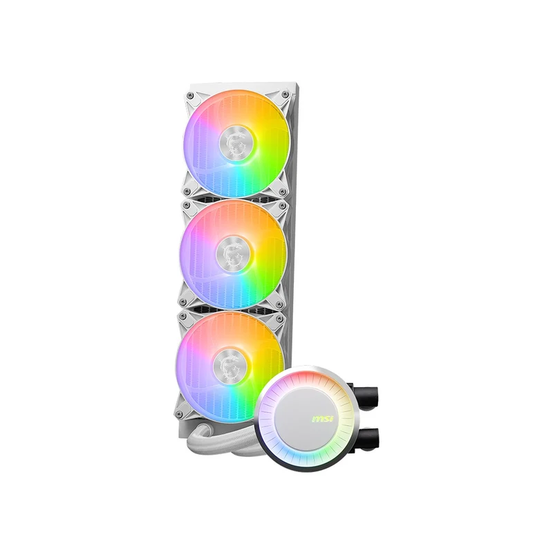 MSI MAG Coreliquid E360 ARGB CPU Liquid Cooler (Black, White)