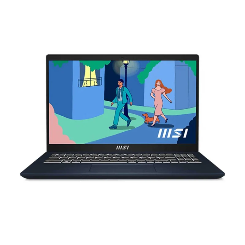 MSI Modern 15 B12MO-831PH Laptop (Star Blue) | 15.6" FHD (1920X1080) IPS | i5-1235U | 16GB RAM | 512GB SSD | Intel Iris XE | Windows 11 | MS Office Home & Student 2021 | MSI Sleeve Bag GP