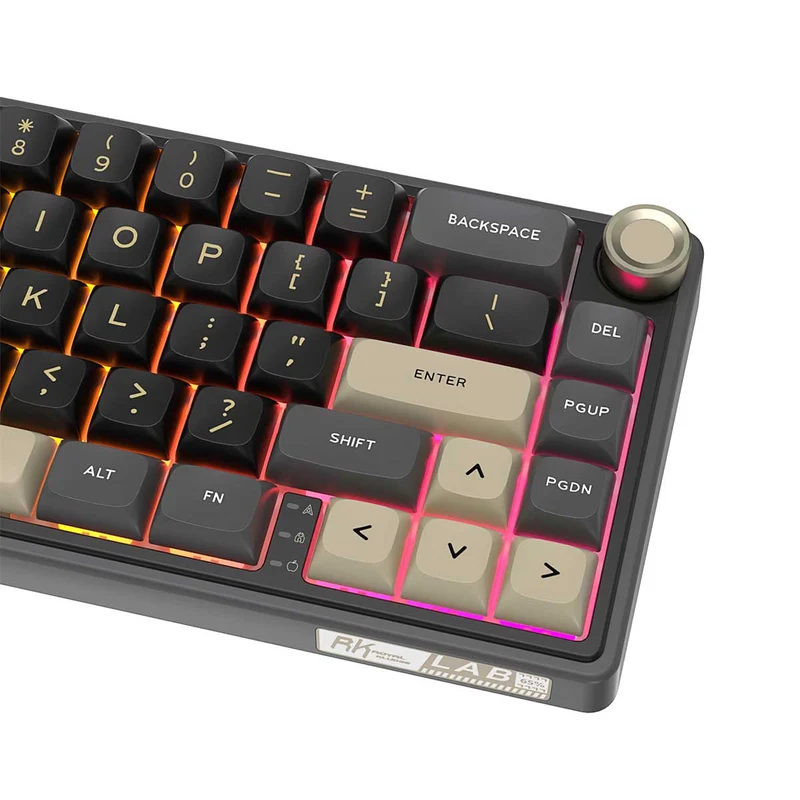 Royal Kludge R65 Single-Mode RGB 66-Keys Hot-Swappable Mechanical Keyboard Phantom (Blue Switch, Chartreuse Switch, Brown Switch)