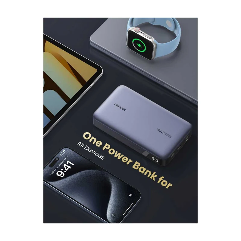 UGreen 20000MAH PD 100W Fast Charging Power Bank (PB720/25188)