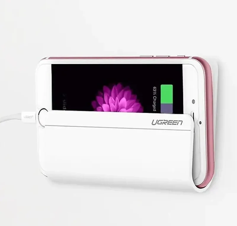 UGreen Adhesive Wall Mount Cellphone Charging Holder (White) (LP108/30394)