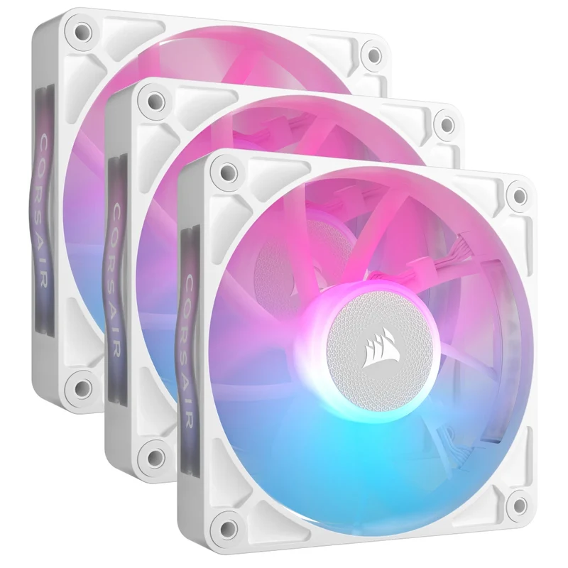 Corsair iCue Link RX120 RGB 120MM PWM Fan Triple Starter Kit (White)
