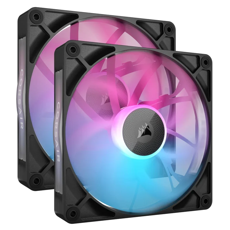 Corsair iCue Link RX140 RGB 140MM PWM Fan Twin Starter Kit (Black, White)
