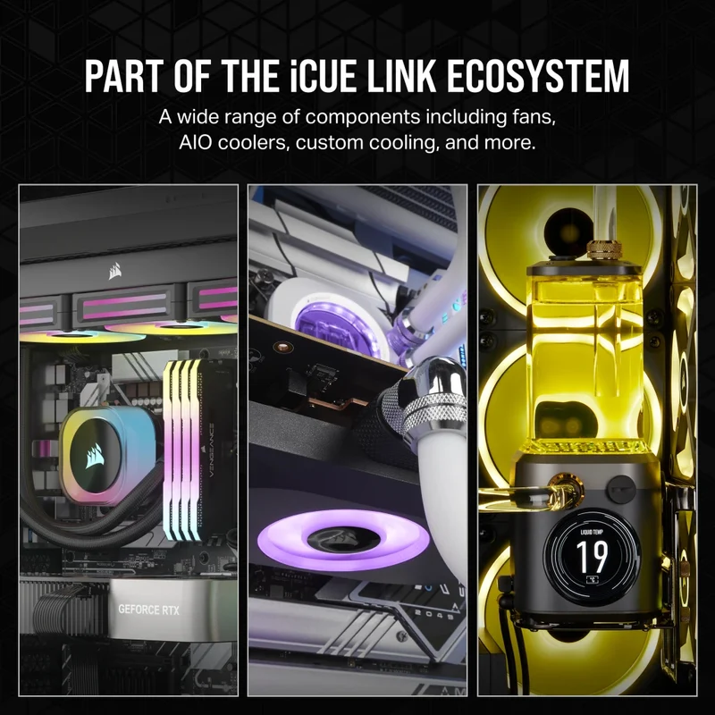 Corsair iCue Link RX140 140mm PWM Single Fan Expansion (Black)