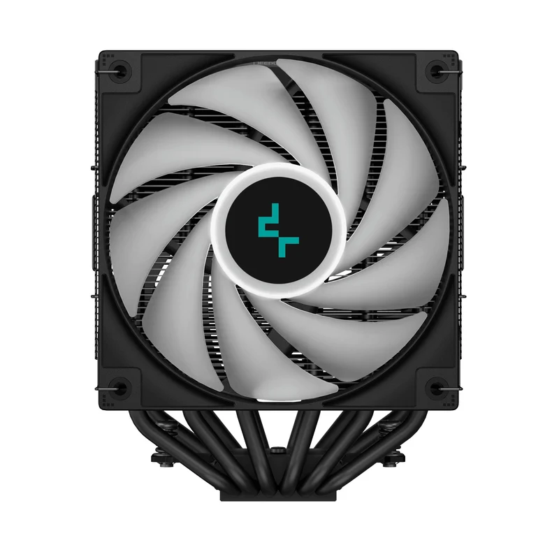 Deepcool AG620 Digital BK ARGB Dual-Tower CPU Cooler With A Temperature Display (Black) (R-AG620-BKADMN-G-2)