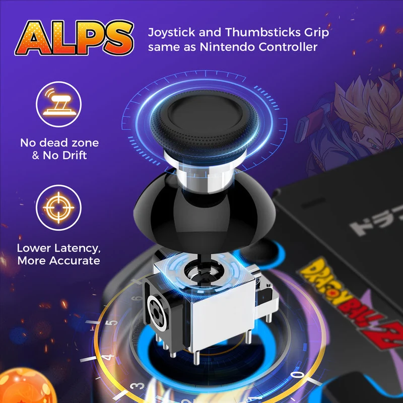 IINE Dragonball Elite JoyPad Wireless Controller for Switch (Vegeta & Goku) (L836)