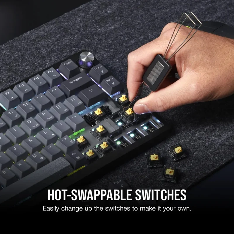 Corsair K65 Plus Wireless 75% RGB Mechanical Gaming Keyboard (MLX Red Switch)