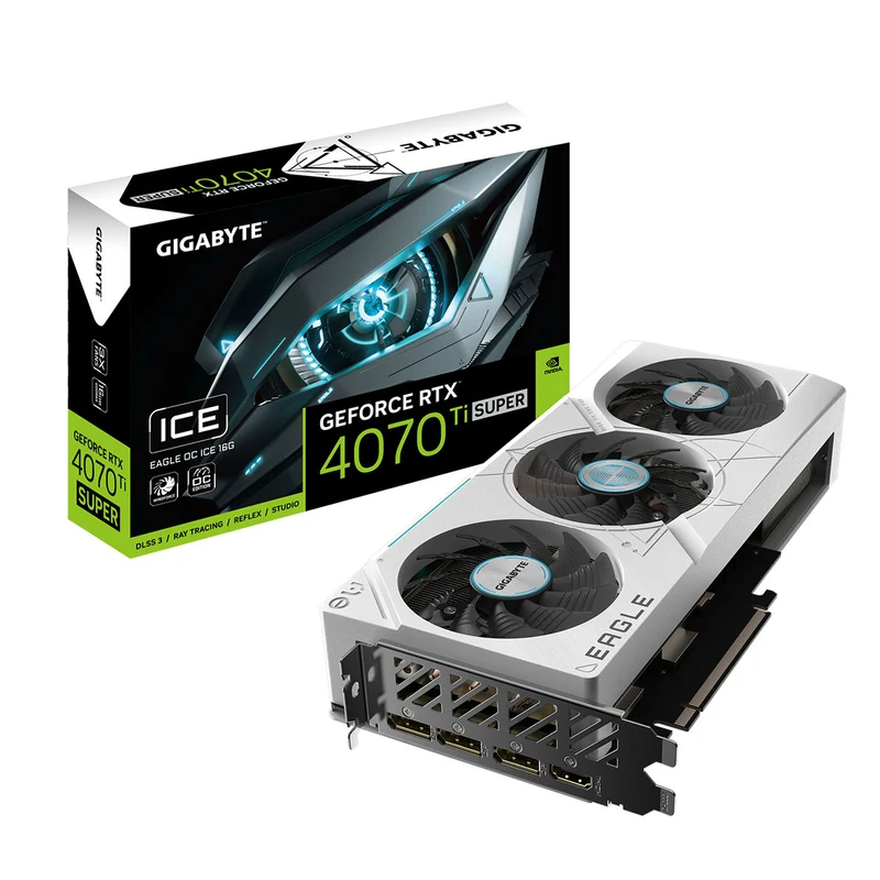 Gigabyte Geforce RTX 4070 Ti Super Eagle OC Ice 16G GDDR6X Graphics Card