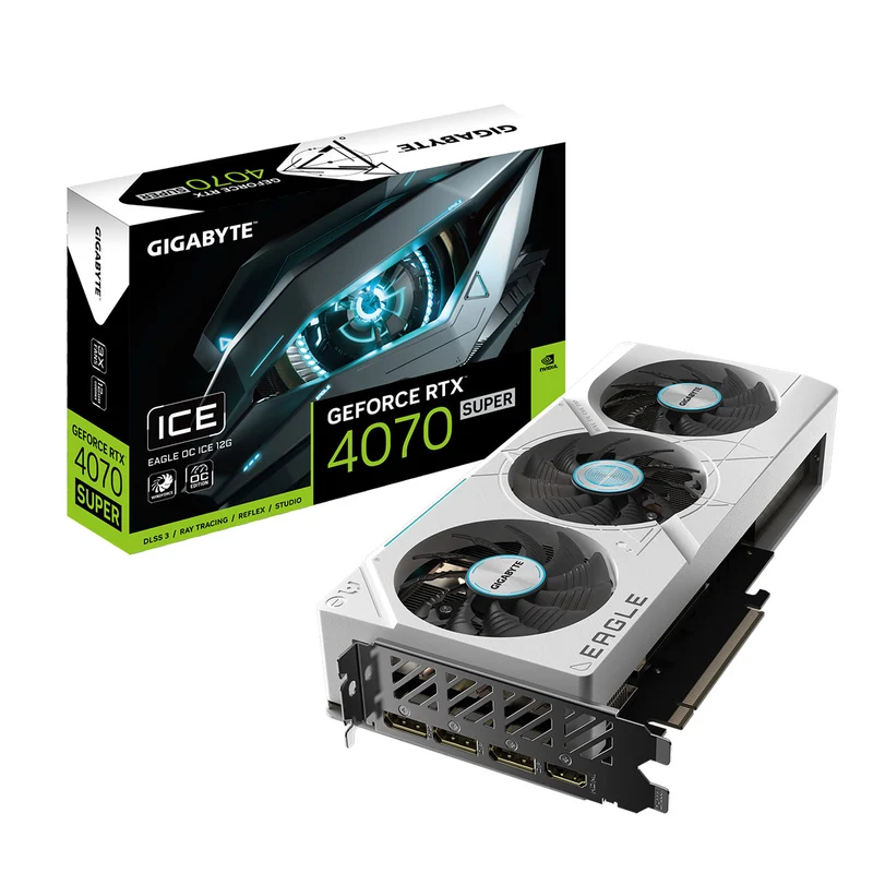Gigabyte Geforce RTX 4070 Super Eagle OC Ice 12GB GDDR6X Graphics Card