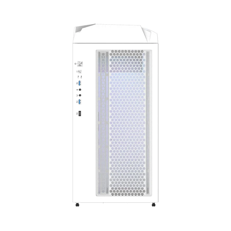 Gigabyte C301G V2 Tempered Glass RGB ATX Mid-Tower PC Case - White (GB-C301GW)