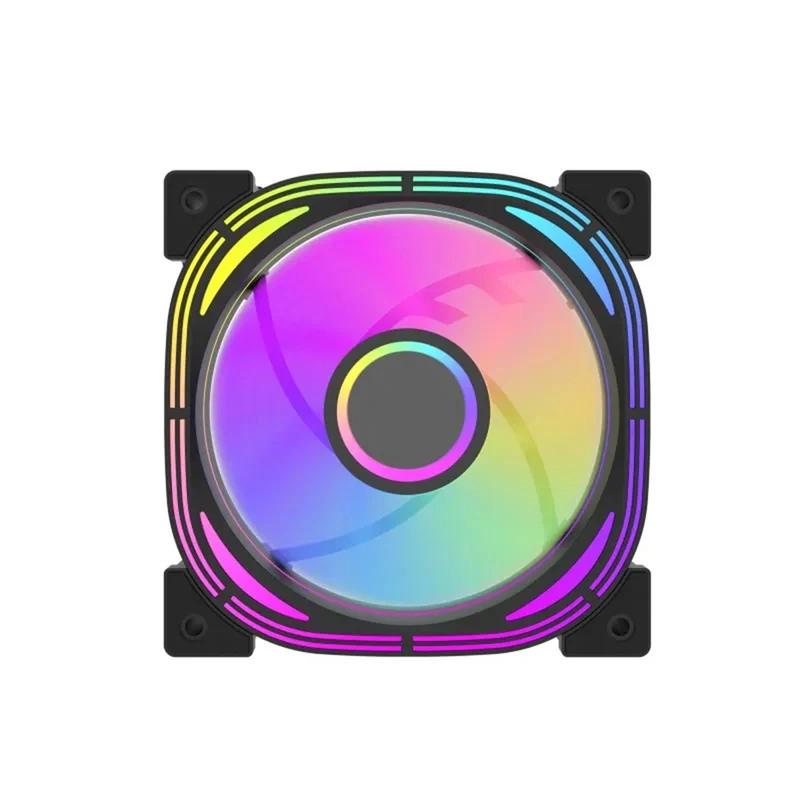DarkFlash Infinity 24 120mm 6pin A-RGB Cooling Fan (3-In-1 Pack) (Black, White)