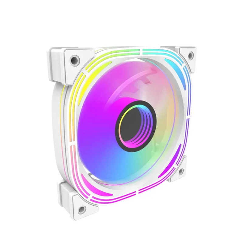 DarkFlash Infinity 24 120mm 6pin A-RGB Cooling Fan (3-In-1 Pack) (Black, White)