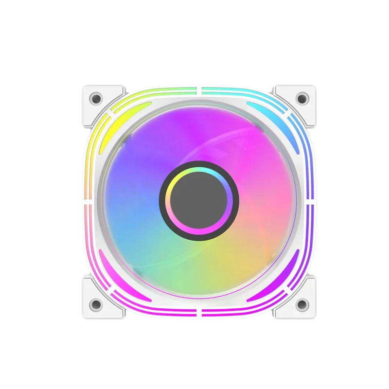 DarkFlash Infinity 24 120mm 6pin A-RGB Cooling Fan (3-In-1 Pack) (Black, White)