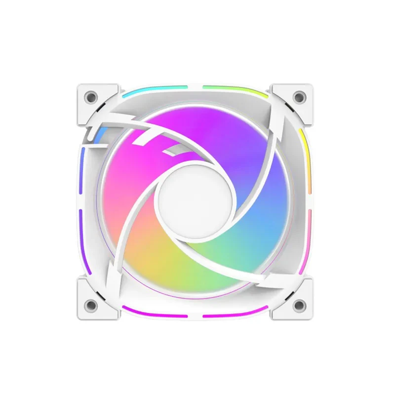 DarkFlash Infinity 24 120mm 6pin A-RGB Cooling Fan (3-In-1 Pack) (Black, White)