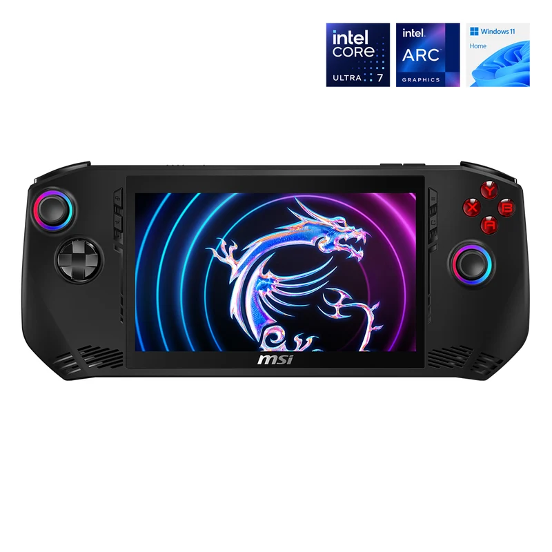 MSI Claw A1M Handheld Portable Gaming | Intel Core Ultra 7-155H Processor | 7" FHD (1920x1080) 120Hz IPS | 16GB RAM | 512GB SSD | Windows 11