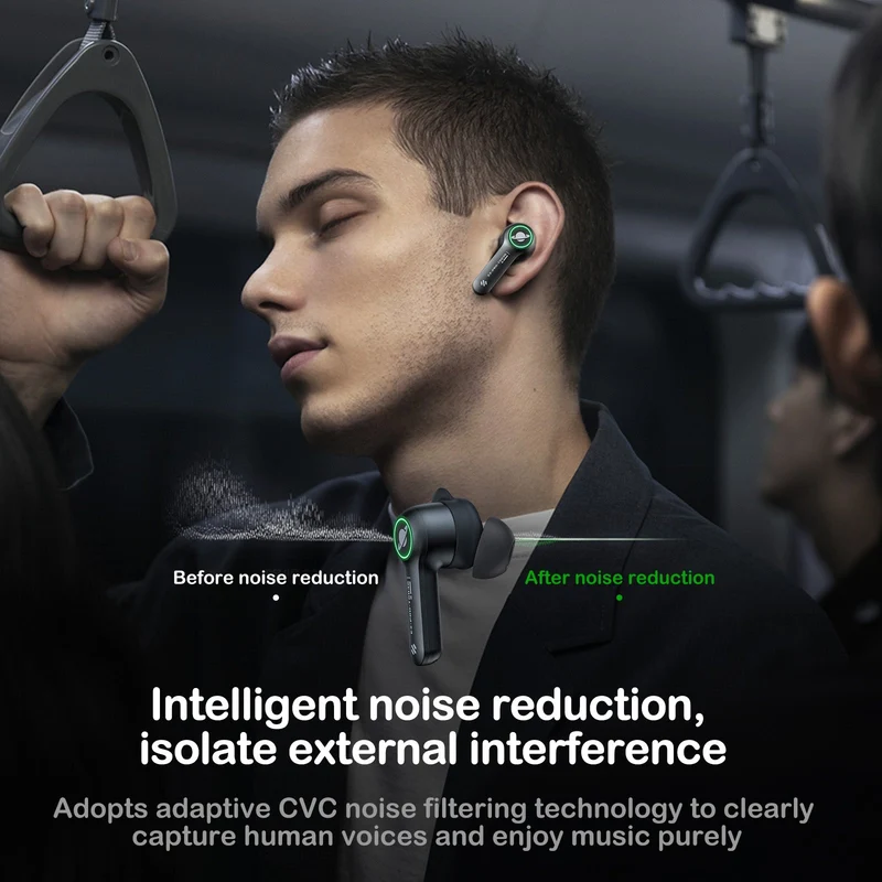 Onikuma T36 Wireless Earphones (Black)