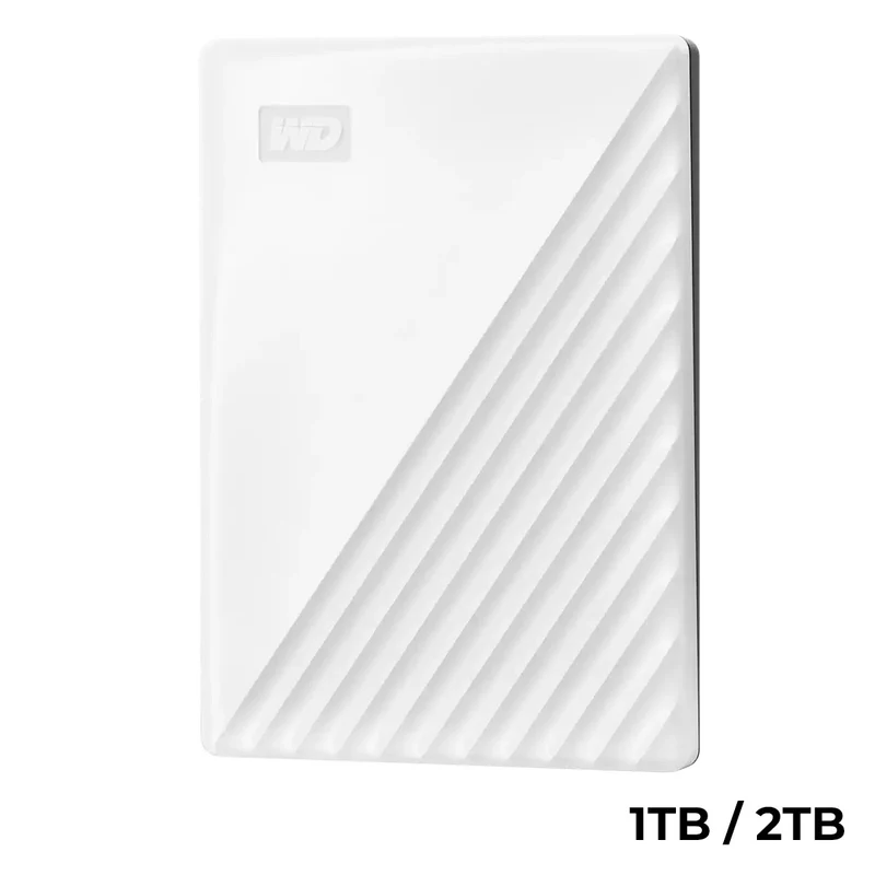 WD My Passport Portable External HDD (White) (1TB, 2TB)
