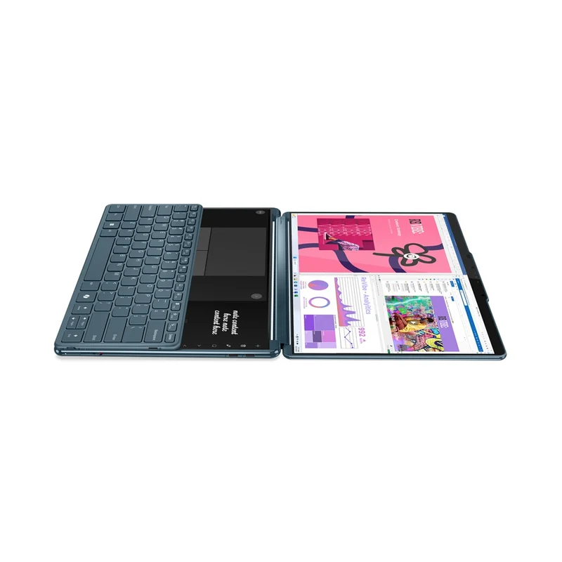 Lenovo Yoga Book 9 13IMU9 83FF0009PH Laptop (Tidal Teal)|2X 13.3" 2.8K (2880x1800) OLED|Intel Ultra 7-155U|32GB RAM|1TB SSD|Integrated Intel Graphics|Win11 Home|MS Office 2021|Lenovo Digital Pen 3|Yoga Sleeve|Lenovo 600 Bluetooth Silent Mouse|Folio Stand