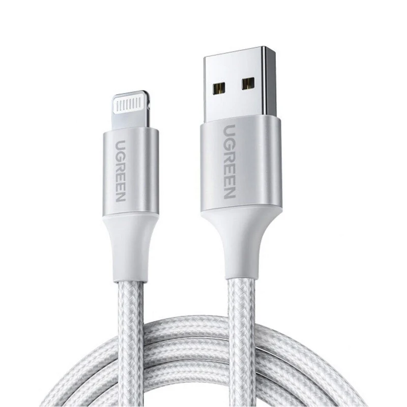 UGreen Lightning To USB 2.0 A Male Cable - 2M (Silver) (US199/60163)