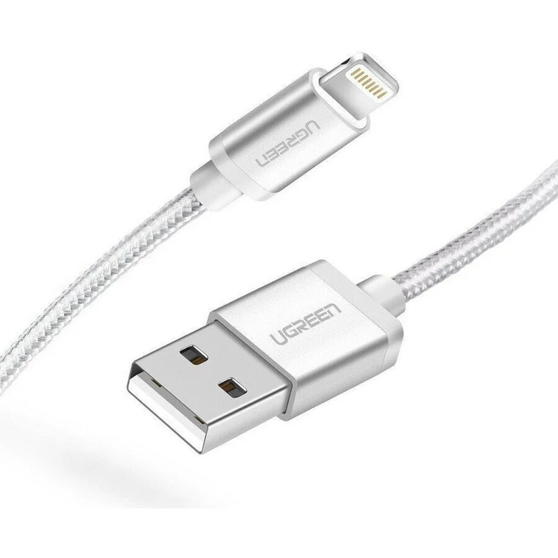 UGreen Lightning To USB 2.0 A Male Cable - 1.5M (Silver) (US199/60162)