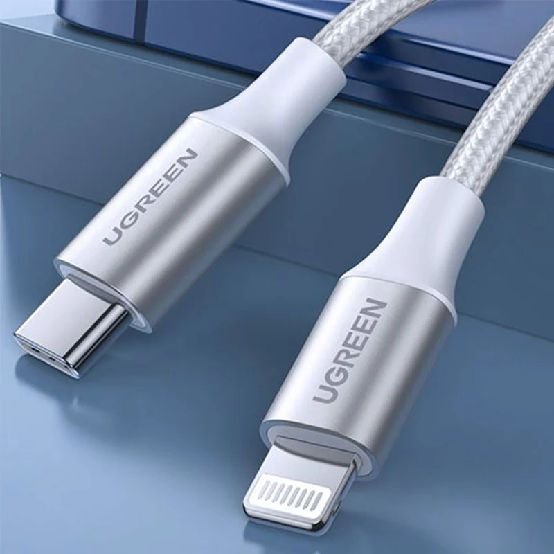 Ugreen Lightning To Type-C 2.0 Male Cable - 2M (Silver) (US304/70525)