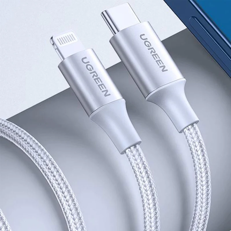 Ugreen Lightning To Type-C 2.0 Male Cable - 1M (Silver) (US304/70523)
