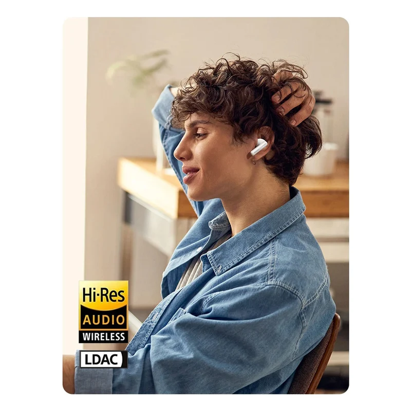 UGreen Hitune T6 Active Noise-Cancelling Earbuds (White) (WS200/15158)