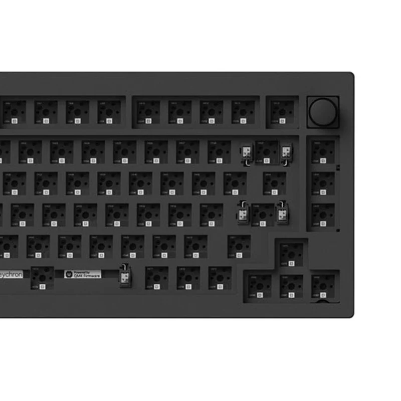 Keychron V1 Max QMK/Via Barebone Knob 75% Wireless Custom Mechanical Keyboard - Carbon Black (V1M-Z4)