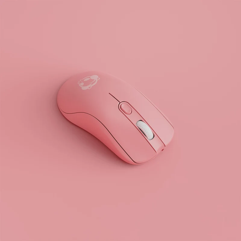 Akko AG325W Dual-Mode Wireless Mouse (Black, White, Pink)