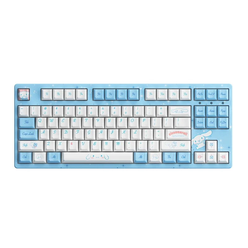 Akko Cinnamoroll 3087V2 Wired Mechanical Keyboard Tray Mount (Akko CS Sakura Switch)